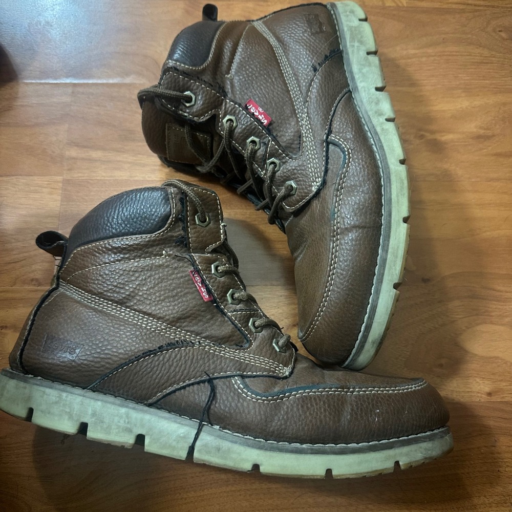 Levi's Boots Mens 10.5 Brown 510201JJ12 Lace Up Outdoor Rugged Work Shoes